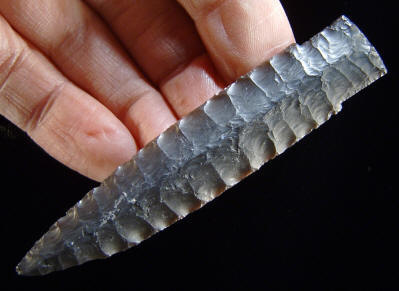 Cast of an Eden point from the Finley site, Wyoming.