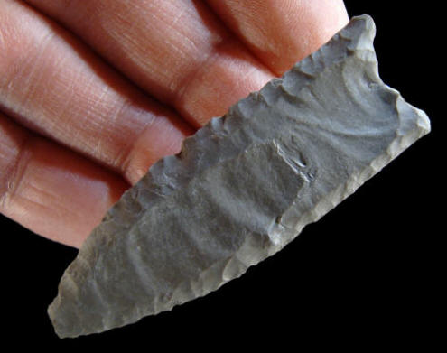 Cast of an eastern style "long fluted" point from NY.