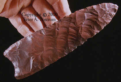 Clovis point cast from Fenn cache.