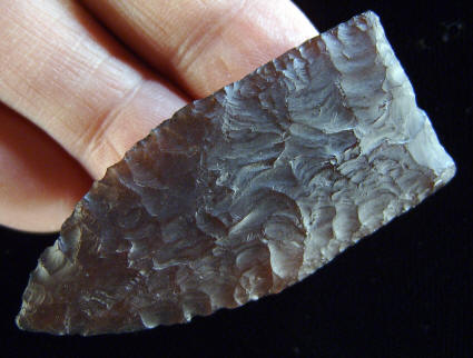 Cast of a Goshen point from the Mill Iron site.