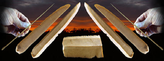 Abstract image of Canaanean blades.
