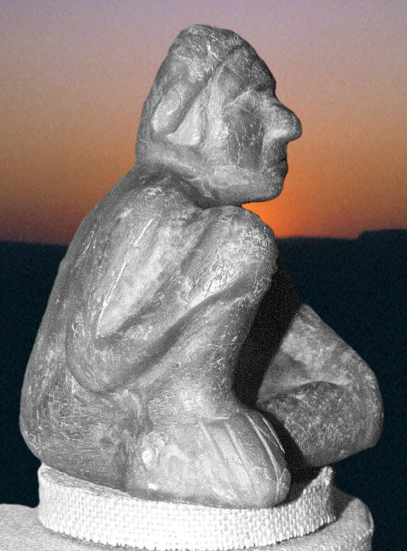 Angel site fluorite human figure.