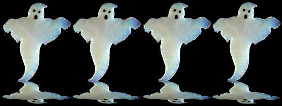 Abstract image of Dan Theus ghosts.