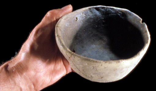 Complete ceramic pot from Auvernier lake site.