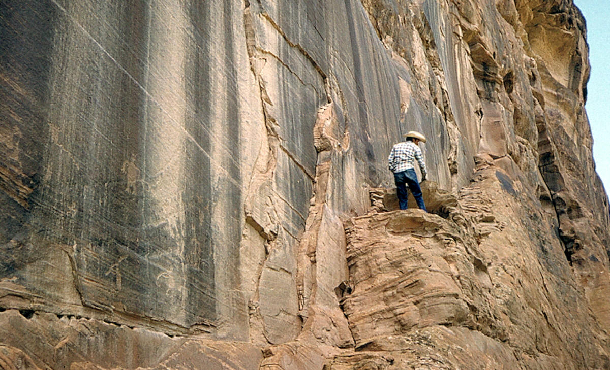 Rock art site in Canyon De Chelly in Arizona.