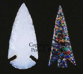 Opal points made by Crabtree and Hopper.