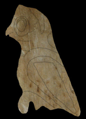 Bone carved owl effigy from southern Missouri.
