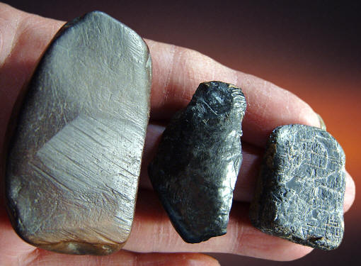 Three examples of minerals used to make pigments.