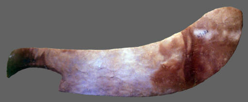 Large flint "sword" from early dynastic tomb in Egypt.