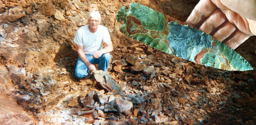 Roy Miller in a Flint Ridge quarry pit.
