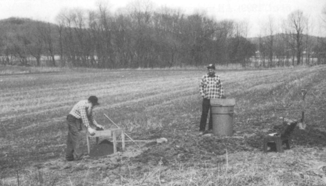 Dave McCall & Dennis Vesper Excavating Trinity site.