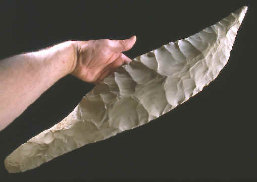 Large blade made by Bob Hunt.