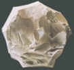 End view of a Clovis core from Texas.