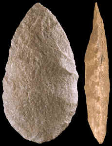 Acheulean hand axe from Kalambo Falls.
