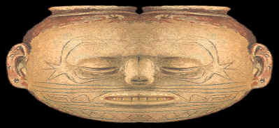 Abstract double image of "head pot" from Arkansas.