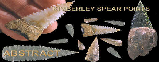 Kimberley points abstract banner.
