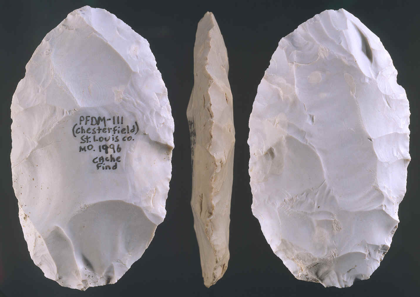 Biface from the McKinnis Clovis cache.