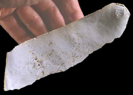 Large core blade from McKinnis Clovis cache.