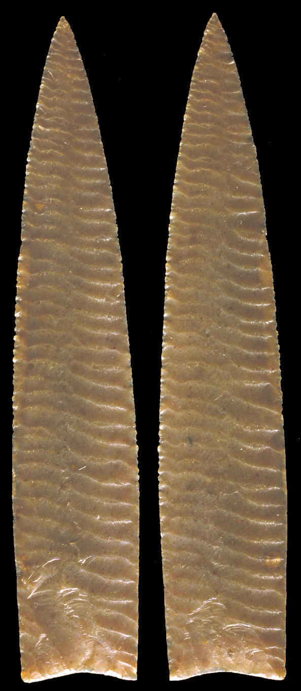 Richard Warren flake-over-grinding point.