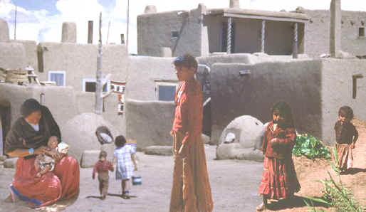 Children & infant, southwestern U.S. Pueblo country.