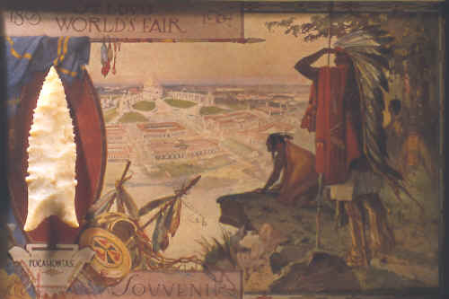 1904 World's Fair souvenir Indian print with Dalton point.
