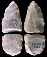 Broken Clovis preform from the Ledford site.